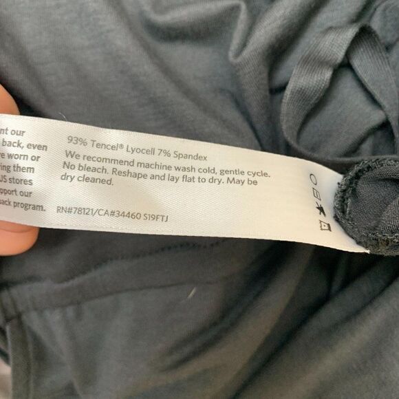 $318 Eileen Fisher Cropped Wide-Leg Jumpsuit Round Neck Gray Heather - Picture 10 of 10